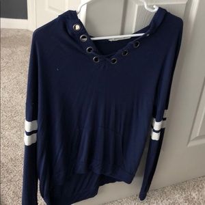 blue long sleeve